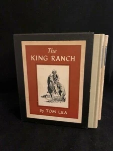 The King Ranch Tom Lea 2 Vol Set 1st Edition 1st Printing w/ Slipcase Texas 1957 - Picture 1 of 12