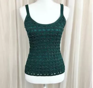 Crochet Tank Top With Sparkle - Picture 1 of 5