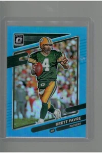 BRETT FARVE BLUE PRIZM 70/299 2021 PANINI DONRUSS OPTIC FOOTBALL - Picture 1 of 2