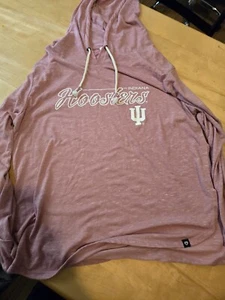 Indiana Hoosiers Womens Hoodie Pink Size Large - Picture 1 of 3