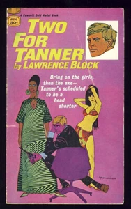 Signed Lawrence Block Two for Evan Tanner Scoreless Thai Gold Medal Paperback - Picture 1 of 2