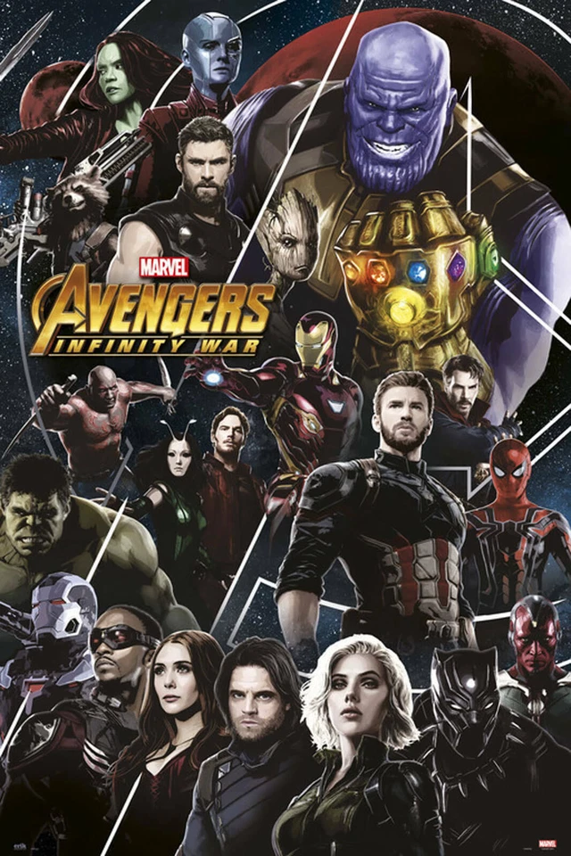 Avengers Infinity War Maxi Poster Wandposter Maxiposter Plakat 61x91,5 cm