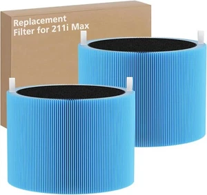 2 Pack 211i Max Replacement Filter Compatible with Blueair Blue Pure 211i Max... - Picture 1 of 7