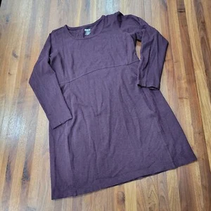 Duluth Trading Co Wearwithall Ponte Knit Dress Empire Waist Size Large - Picture 1 of 7