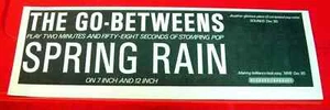 The Go-Betweens Spring Rain Vintage ORIGINAL 1986 Press/Magazine ADVERT 11"x 4" - Foto 1 di 3