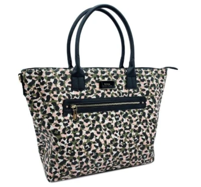 Trina Turk Tote Bag Detachable Shoulder Strap NWT Leopard Print — 第 1/4 张图片