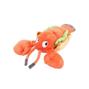 Bark Box Maine Lobster Roll Red 9" Size Ultra Soft Plush Squeak Dog Toy Large - Picture 1 of 1