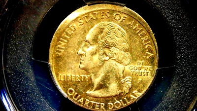 2001 P- QUARTER N.C- MINT ERROR AU 55 PCGS - Image 1 of 4