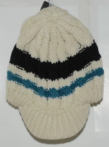 Reebok NFL Licensed Jacksonville Jaguars Womens Cream Teal Winter Cap - Picture 1 of 7
