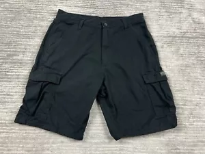 Wrangler Shorts Mens 32 Black Cargo 100% Cotton 60MSWBL - Picture 1 of 10