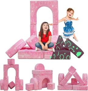 Modular Kids Play Couch, Kids Couch for Playroom Bedroom, Kids Couch Glow in the - Picture 1 of 9