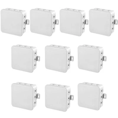 10 Stück Feuchtraum IP54 Aufputz-Abzweigdosen 75x75x40mm Abzweigkasten Verteiler - Bild 1 von 4