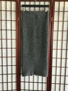 ELIZABETH AND JAMES STRETCH KNIT WOOL BLEND SKIRT GREY SIZE S - Picture 1 of 5