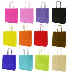 5 Birthday Party Bags - Childrens Paper Loot Gift Bag - Choose Colour * - Picture 1 of 25