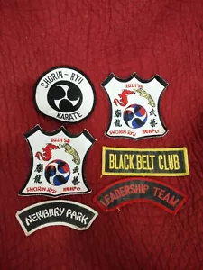 Shorin-Ryu Kenpo Karate Patch Lot, Black Belt Club, Leadership Team Martial Arts - Picture 1 of 2