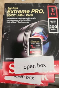 SanDisk Extreme PRO 1TB SDXC UHS-I Card Open box - Picture 1 of 2