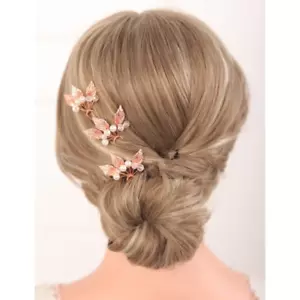 Adornos para el cabello de novia en colores oro, plata y oro rosa - Adornos para el cabello de perlas en - Imagen 1 de 5