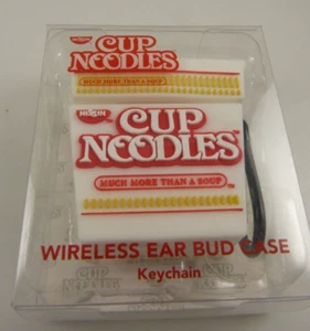 cup of noodles  case compatible with wireless ear buds keychain - Picture 1 of 8