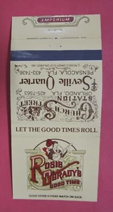 ROSIE O'GRADY'S GOOD TIME EMPORIUM MATCHBOOK COVER-PENSACOLA FLORIDA - Picture 1 of 3