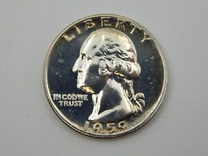 1957 Washington Quarter Proof 90% Silver Coin  (A62)