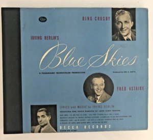 DECCA Records Irving Berlin's Blue Skies Box Set with 4 Records Crosby Astaire - Picture 1 of 22