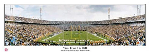 Virginia Cavaliers Football Scott Stadium FROM THE HILL Panoramic POSTER Print Cover