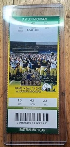 2009 Michigan Wolverines vs Eastern Michigan Ticket Stub - Picture 1 of 4