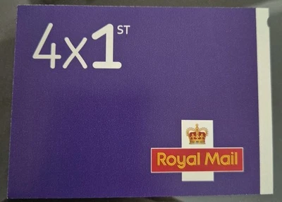 Royal Mail 1st Class UK Postage Stamps - Book of 4 - Image 1 of 2