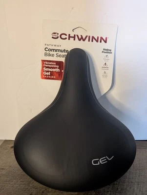 Schwinn Pathway Commute Bike Seat Smooth Gel Padding - Image 1 of 4