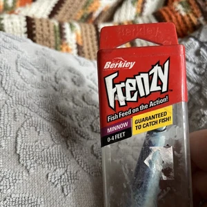 Berkley Frenzy Blue Minnow Threadfin Shad Floating Lure, 4",FWD4S-TFS,HH-1-4 - Bild 1 von 9