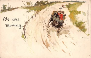 POSTAL CÓMIC MOTORING TEMA NOS ESTAMOS MOVIENDO - Imagen 1 de 2