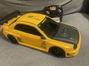 SUBARU IMPREZA WRX R/C REMOTE CONTROL CAR 1/16 FAST SPEED RARE YELLOW JAPAN LOGO - Picture 1 of 8