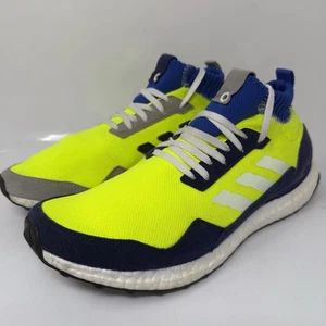 Adidas Consortium Ultraboost Mid Prototype Solar Yellow Blue BD7399 Sz 10 M - Picture 1 of 12