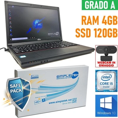 Laptop Notebook Fujitsu A573 I5 15,6" 4GB 120GB Tastatur Generalüberholt - Bild 1 von 4