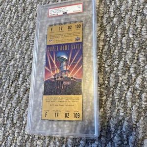Boleto dorado completo Super Bowl 27 XXVII 1993 PSA 7 Cowboys Bills Aikman Jugador Más Valioso - Imagen 1 de 5