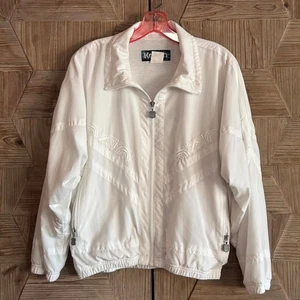 Vintage Kaelin Womens White Windbreaker Jacket Size XS - Picture 1 of 5