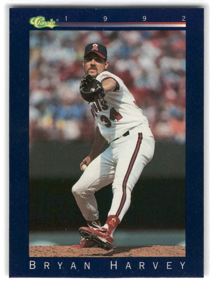 Bryan Harvey 1992 Classic Baseball #57 California Angels - Image 1 of 2