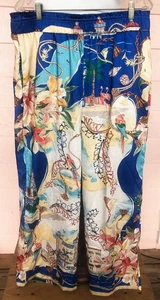PANTALONES CHICO'S ESTAMPADO TROPICAL Talla L 2 Ajuste Amplio EZ Cuidado 2 Bolsillos Suave Sedoso FAB - Imagen 1 de 3