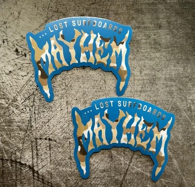 MAYHEM SURFBOARDS STICKER SET 2 LOST SURFBOARDS Volcom Rip Curl Wetsuits Oakley