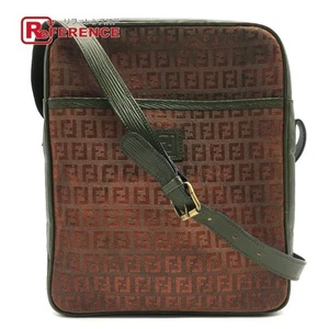 Bolso Antiguo Fendi Zucchino Logo Patrón Pochette Vintage Ajustable Hombro Pvc/Lea - Imagen 1 de 11