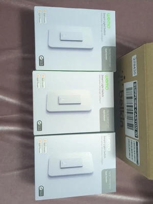 3 Pack - WEMO Wi-Fi Smart Light Switch Apple Home Kit White - Image 1 of 4