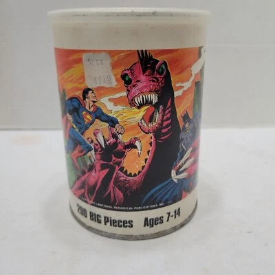 New Old Stock-Factory Sealed 1974 SUPERMAN & BATMAN 200 Piece Jigsaw Puzzle  - Image 1 of 4
