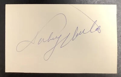 Johnny Unitas Signed Index Card Football HOF Autograph BAL Colts Super Bowl JSA - Image 1 of 2