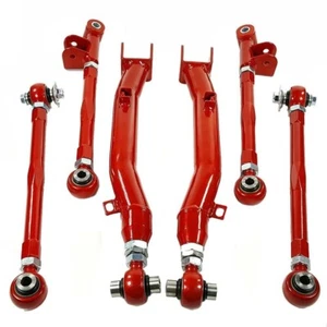 Rear Lateral Control Arms Red for Subaru Impreza WRX STI 2.0L GC8/GDA/GDB 93-01 - Picture 1 of 3