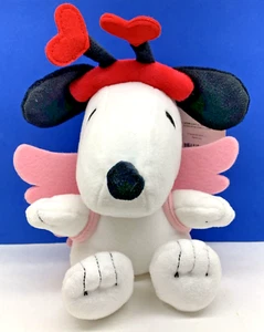 Hallmark & Peanuts Plüsch Snoopy tragendes Herz Stirnband & Engelsflügel mit Etikett - Bild 1 von 5