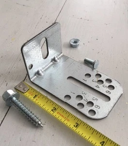 Garage Door Jamb Track Bracket w/ Hardware J1-J6 J2 J3 J4 J5 Universal 12ga #1-6 - Picture 1 of 1