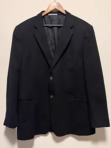 John W Nordstrom Loro Piana 100% Cashmere Blazer Size 46L Sportcoat Black Blazer - Picture 1 of 24