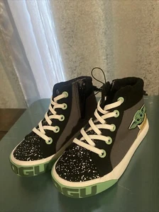 The Mandalorian Baby Yoda High Top Sneaker Shoes Ground Up Toddler’s Size 10 NWT - Picture 1 of 11