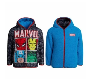 Marvel  Avenger or Jurassic World Character Kids' Reversible Jacket - Picture 1 of 18