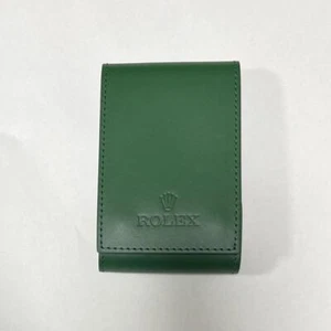 ROLEX Watch Case Green Leather Travel Case Pouch Protection Soft Watch Holder - Picture 1 of 24